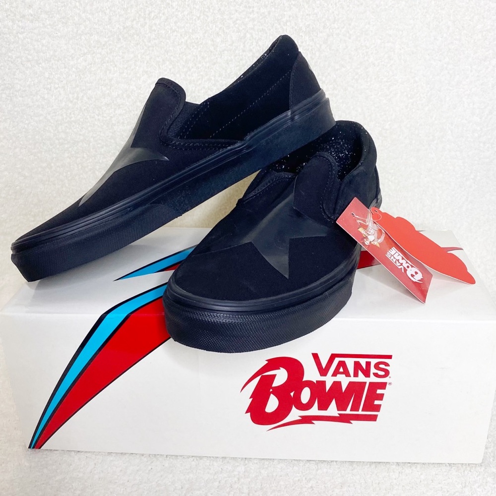 {Vans} David Bowie Black Star slip on